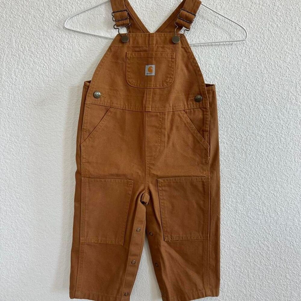 18 months Carhartt Baby boys Unisex Brown Dungarees overalls
